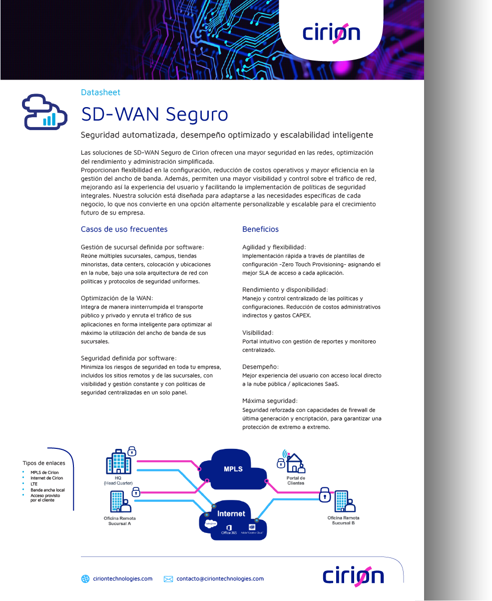 cirion technologies data sheet sdwan esp